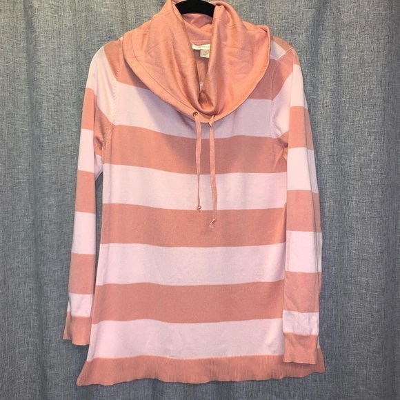 Christopher & Banks Tops - Christopher & Banks Women's Striped Cowl Neck Pullover Top M – Like New